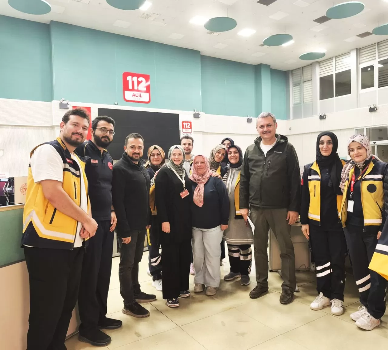 Konya İl Sağlık Müdürü Yusuf Yavuz, 112 Komuta Kontrol Merkezini Gece Ziyaret Etti