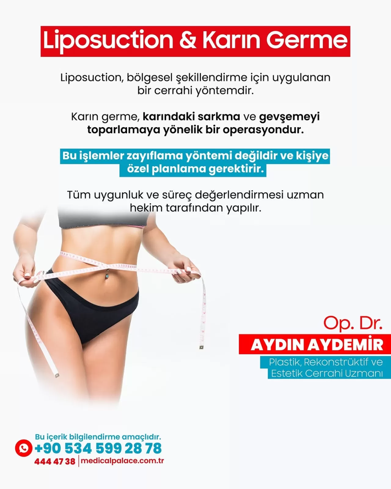 Liposuction ve Karın Germe Ameliyatları Hakkında Bilinmesi Gerekenler