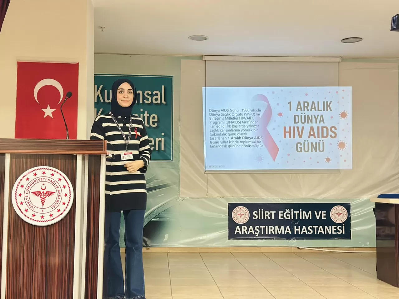 Siirt Eğitim ve Araştırma Hastanesi'nde Kan Yoluyla Bulaşan Hastalıklar Eğitimi
