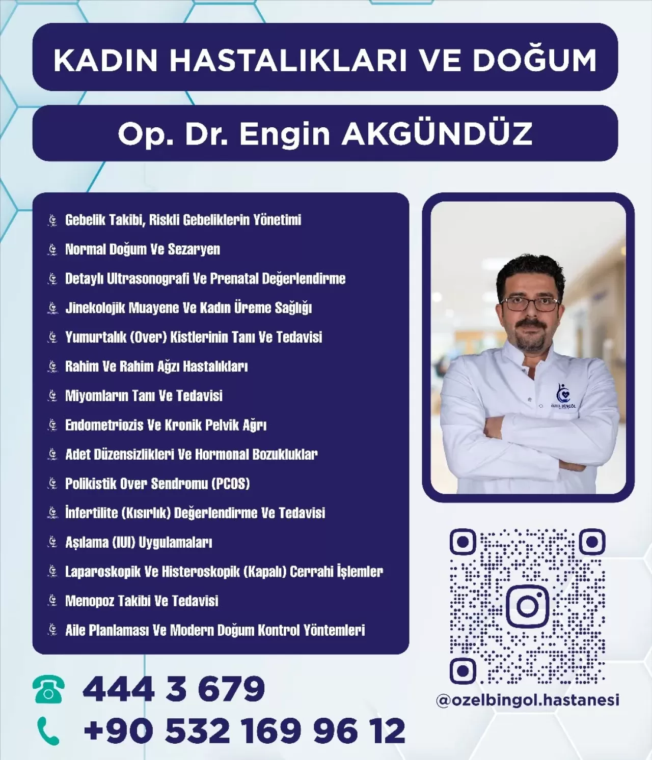 Bingöl'de Kadın Sağlığına Bütünsel Yaklaşım: Op. Dr. Engin Akgündüz Hizmet Veriyor
