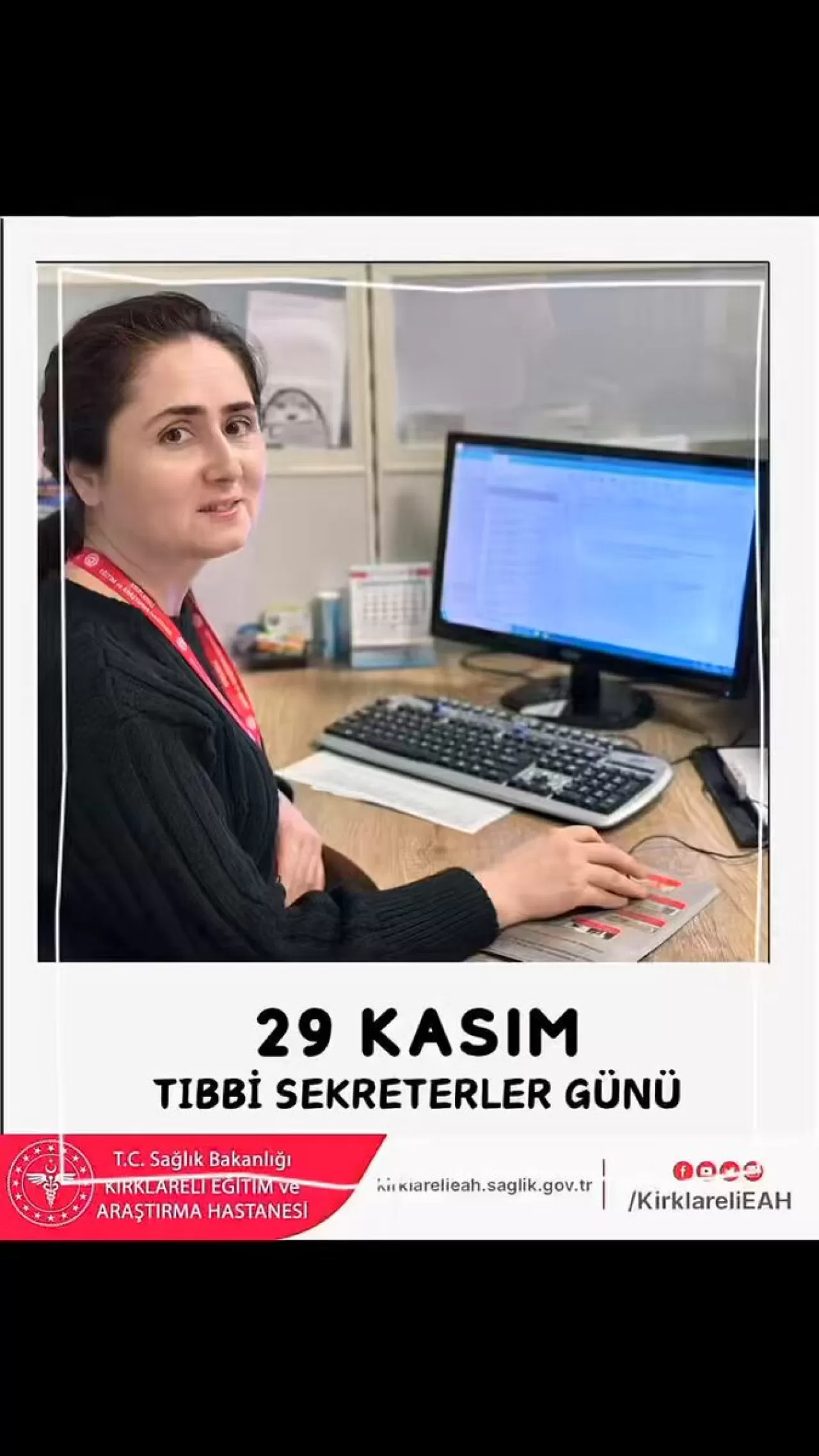 Kırklareli'nde 29 Kasım Tıbbi Sekreterler Günü Kutlaması