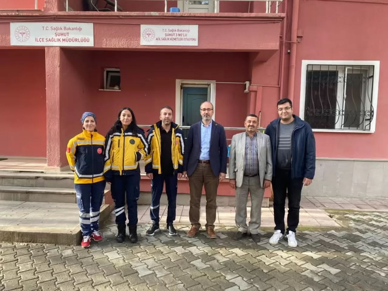 Afyonkarahisar İl Sağlık Müdürü Şuhut'taki Acil Sağlık İstasyonunda İncelemede Bulundu