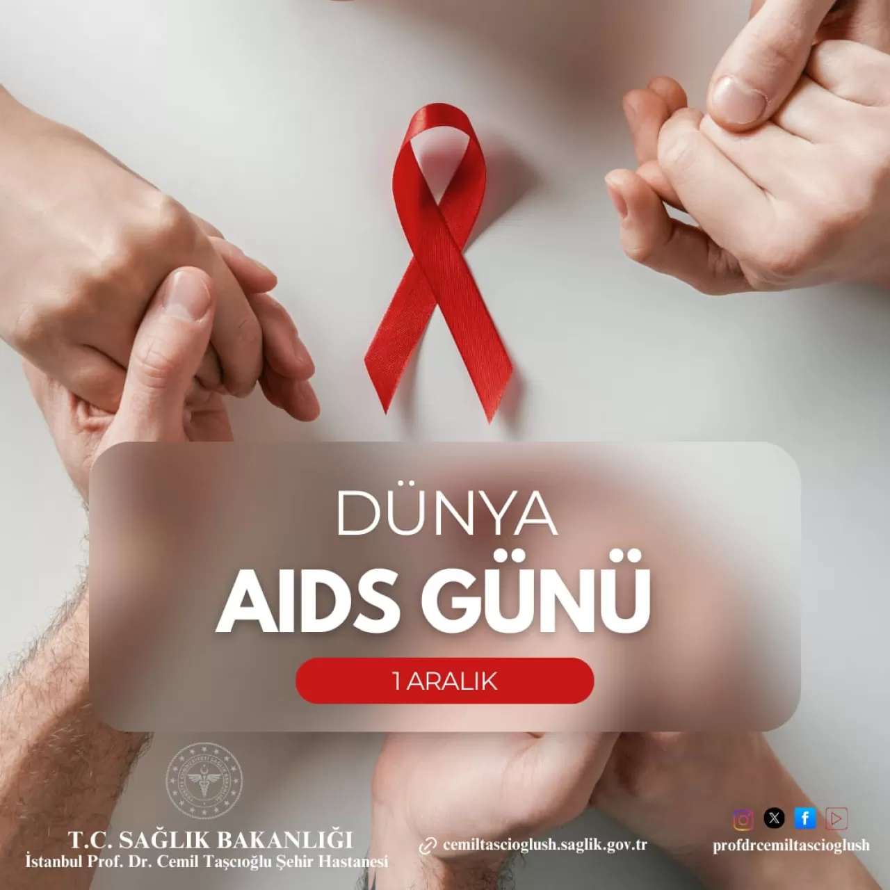 1 Aralık Dünya AIDS Günü'nde Farkındalık Vurgusu