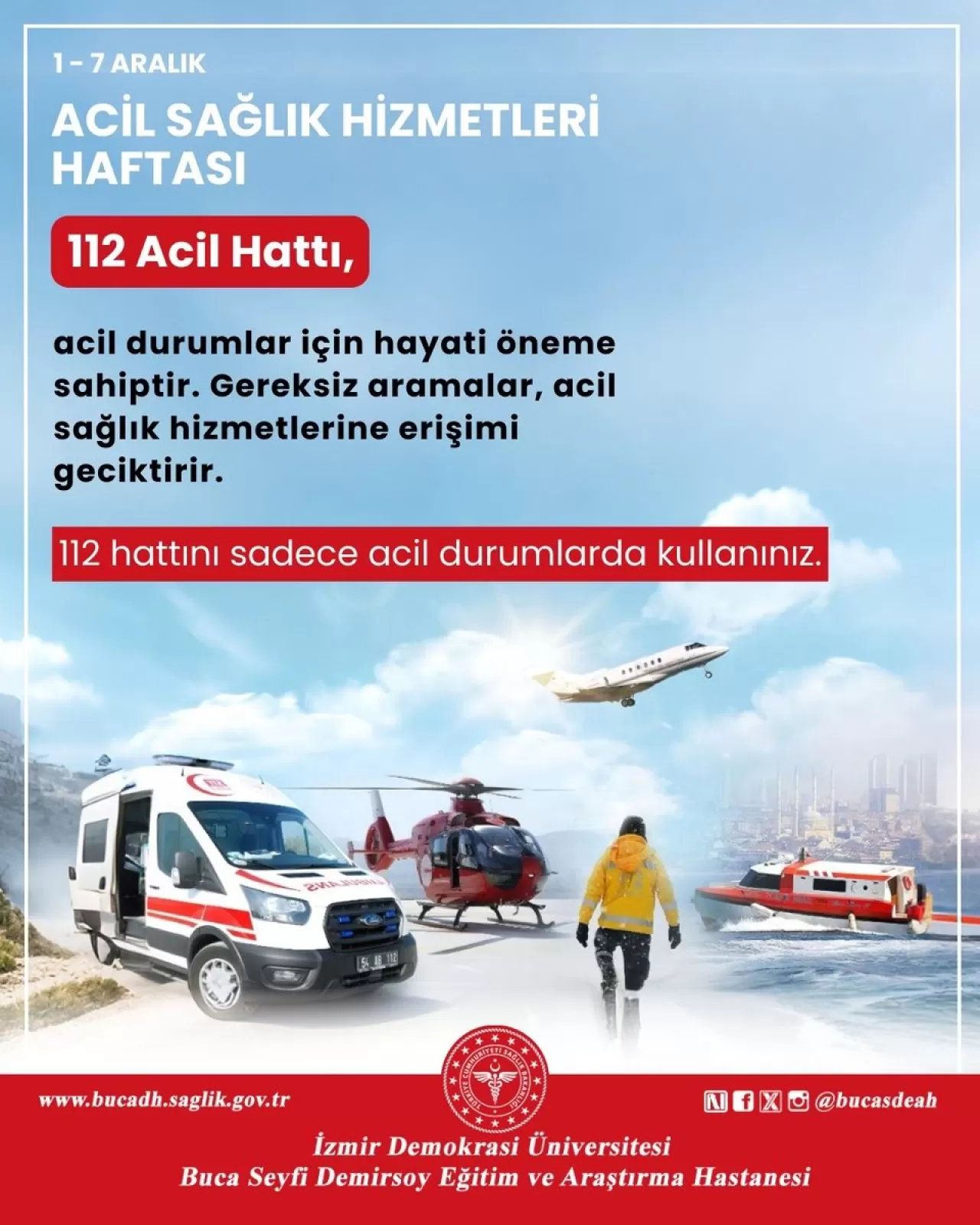 Buca'da 112 Acil Sağlık Hizmetleri Haftası Kutlandı