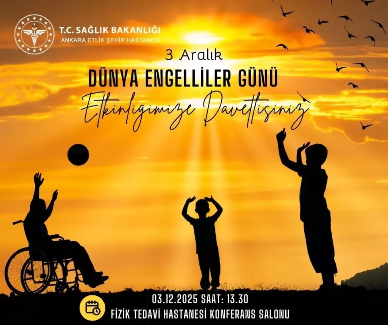 Ankara'da 3 Aralık Dünya Engelliler Günü Etkinliği Düzenlenecek