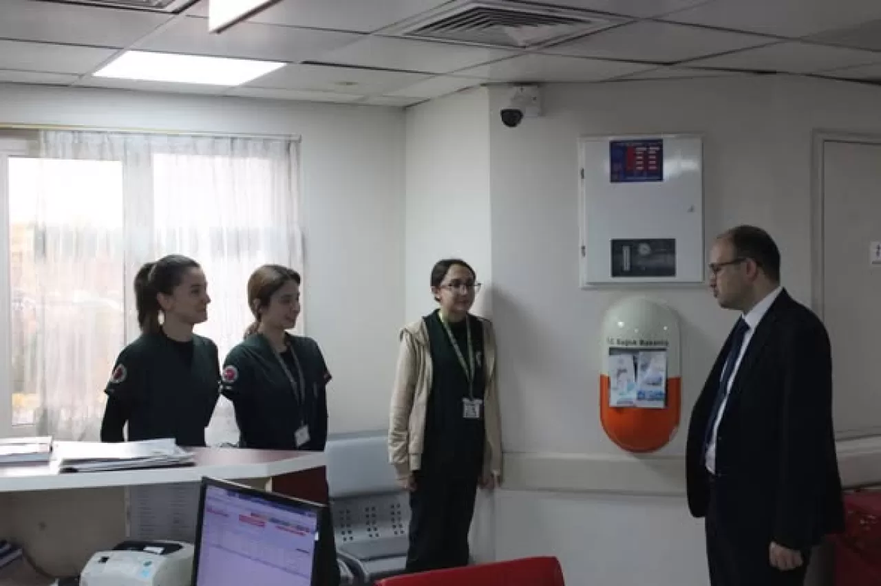 Kırıkkale Yüksek İhtisas Hastanesi Başhekimi Anne Oteli ve Kadın Doğum Servisi'nde İncelemede Bulundu