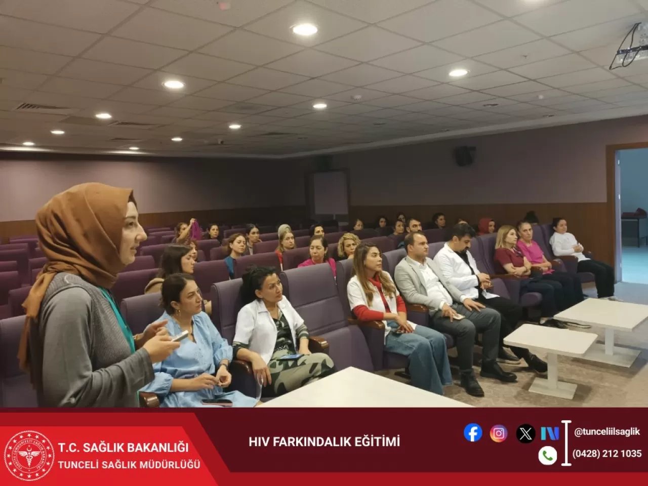 Tunceli'de Sağlık Personeline Yönelik HIV Farkındalık Eğitimi Düzenlendi