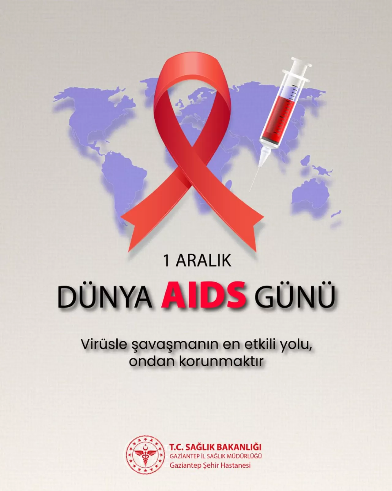 Gaziantep Şehir Hastanesi, Dünya AIDS Günü'nde Farkındalık Vurgusu Yaptı