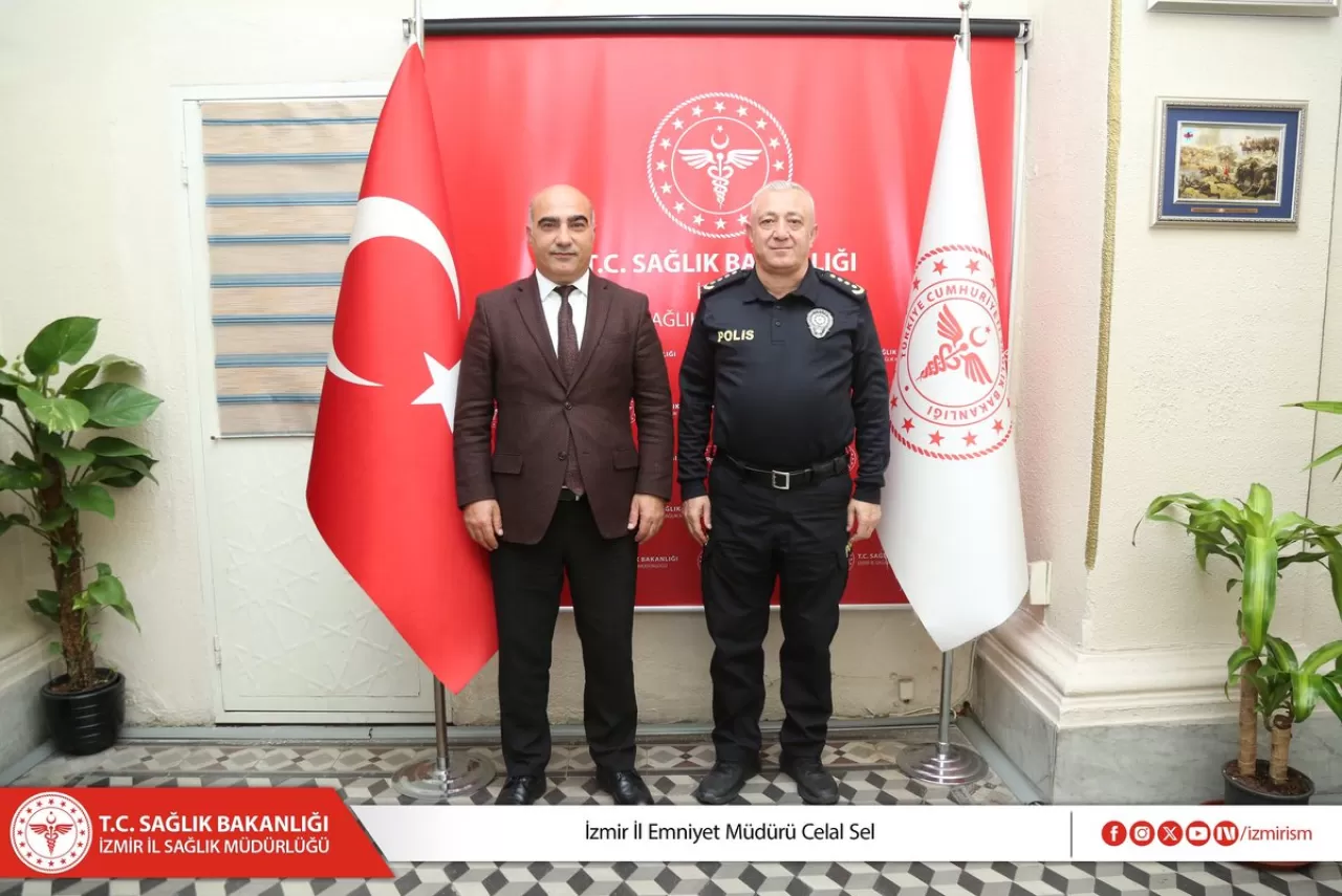 İzmir İl Emniyet Müdürü Celal Sel, İl Sağlık Müdürü Doç. Dr. Ayhan Kul'u Ziyaret Etti