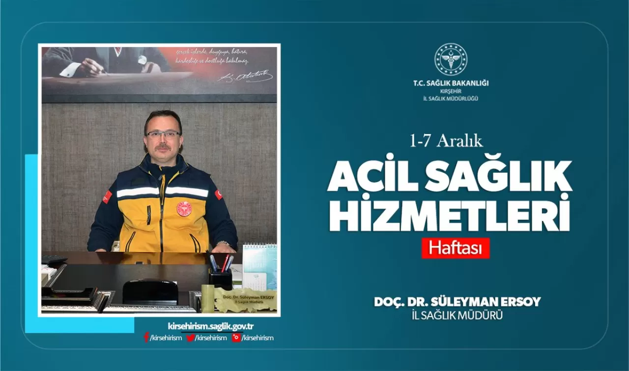 Kırşehir'de Acil Sağlık Hizmetleri Haftası Kutlandı