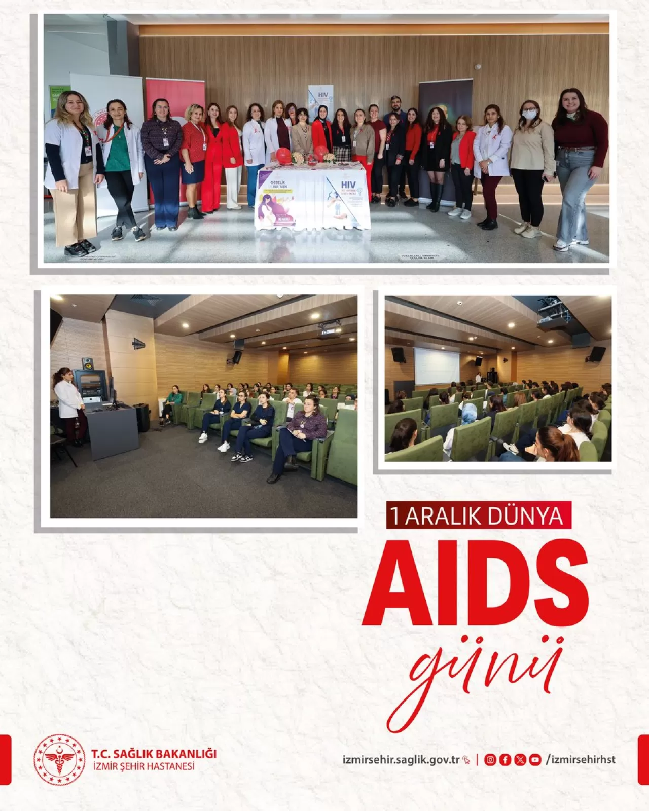 İzmir Şehir Hastanesi'nde Dünya AIDS Günü'nde Farkındalık Etkinliği