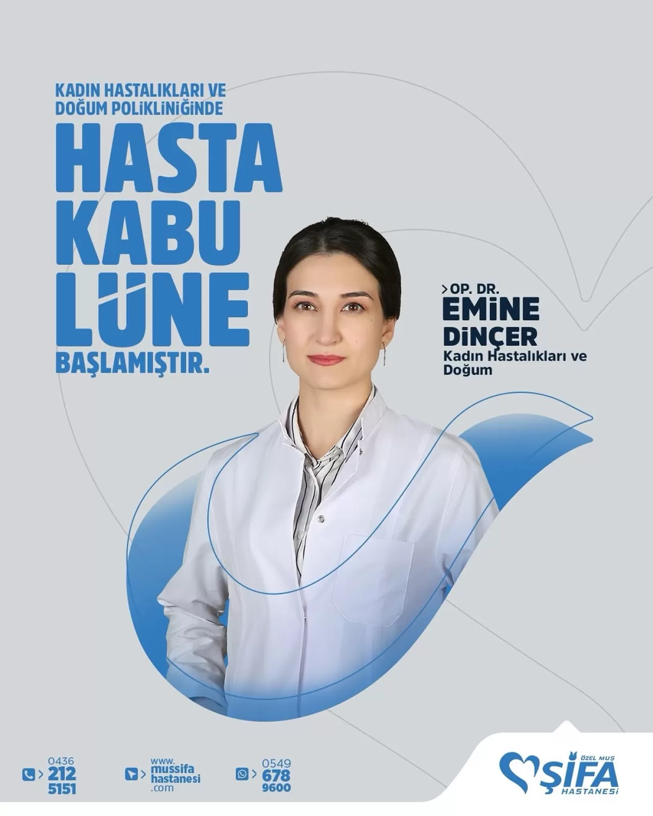 Özel Muş Şifa Hastanesi'nde Yeni Kadın Doğum Uzmanı