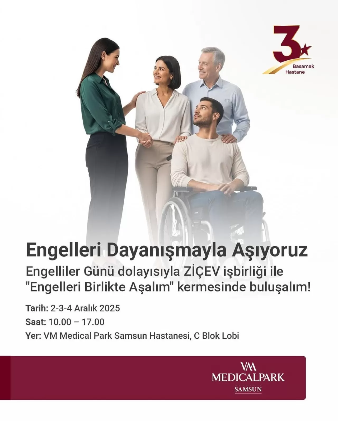 VM Medical Park Samsun Hastanesi'nde 3 Aralık Engelliler Günü Kermesi