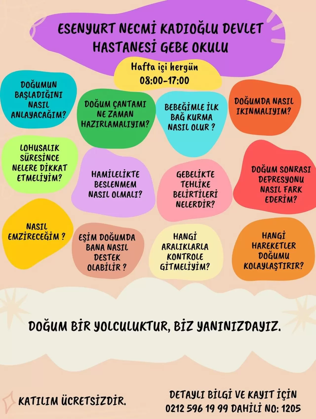 Esenyurt'ta Gebe Okulu ile Anne Adaylarına Bilinçli Gebelik Dönemi