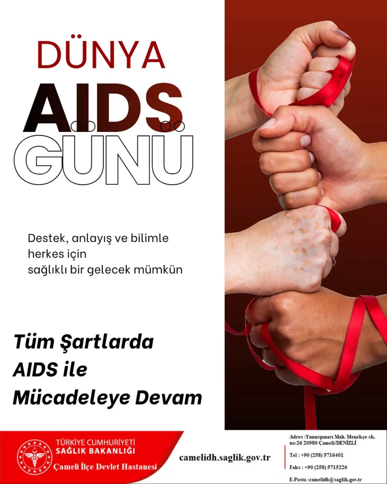 Denizli Çameli'nde Dünya AIDS Günü'nde Farkındalık ve Mücadele Vurgusu