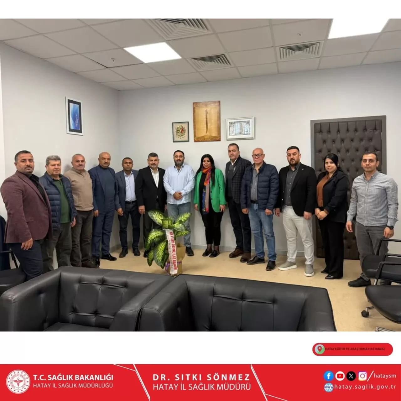 AK Parti Defne İlçe Başkanlığı, Hatay Eğitim ve Araştırma Hastanesi Başhekimi'ni Ziyaret Etti