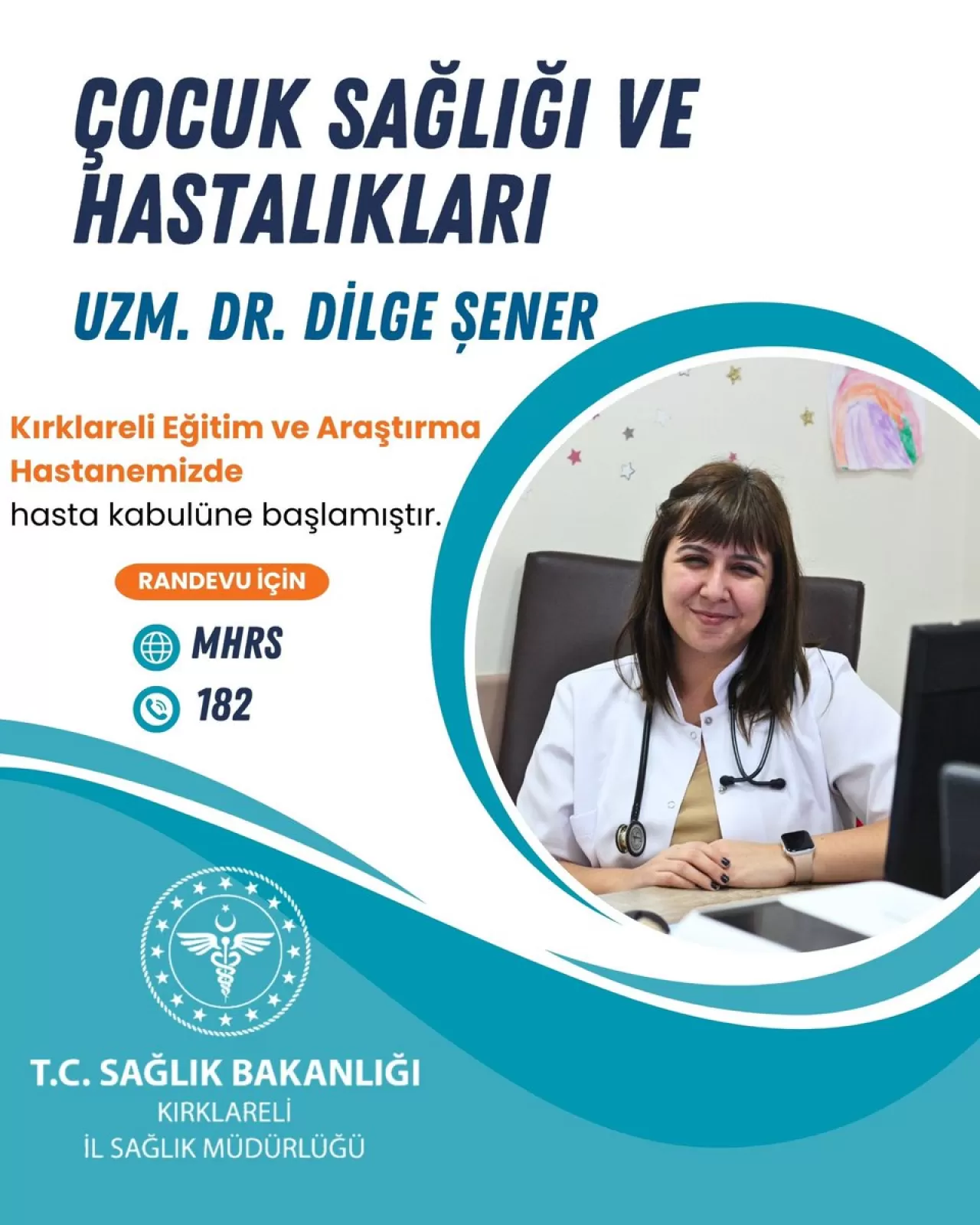 Kırklareli Eğitim ve Araştırma Hastanesi'ne Yeni Çocuk Doktoru