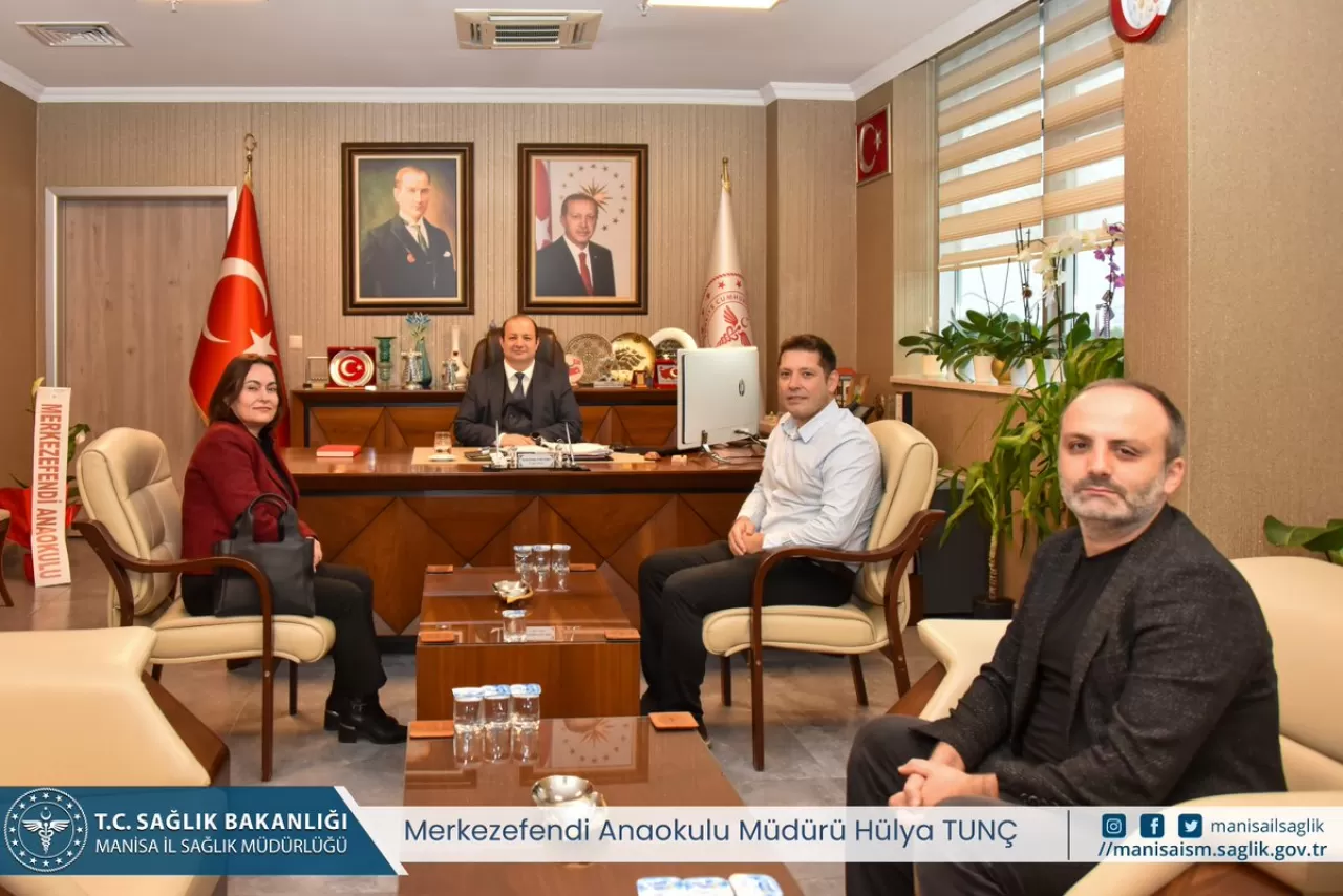 Manisa Anaokulundan İl Sağlık Müdürlüğü'ne İş Birliği Ziyareti