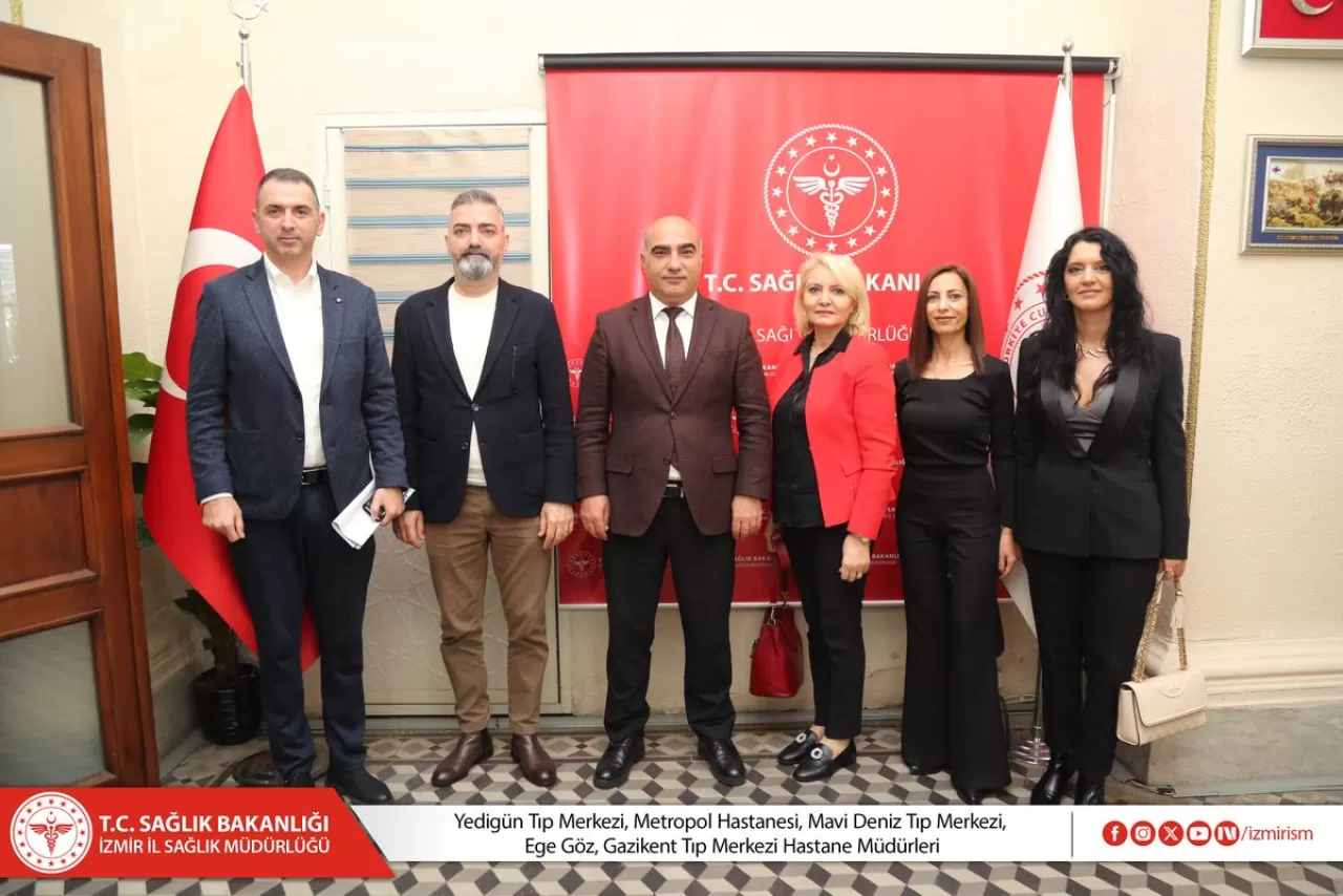 İzmir'deki Özel Hastane Müdürleri İl Sağlık Müdürü Kul'u Ziyaret Etti