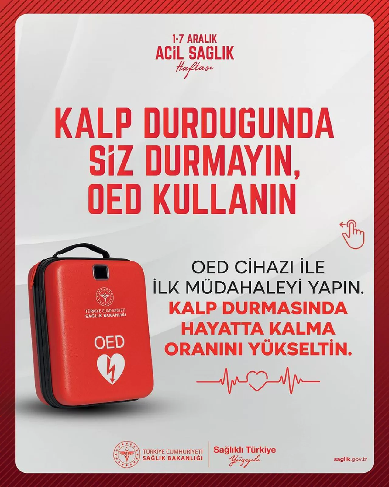Denizli İl Sağlık Müdürlüğü, Kalp Durması Anında OED Kullanımının Hayati Önemine Dikkat Çekti