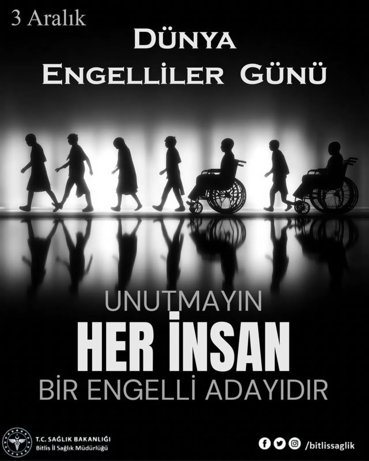 Bitlis'te 3 Aralık Dünya Engelliler Günü'nde 