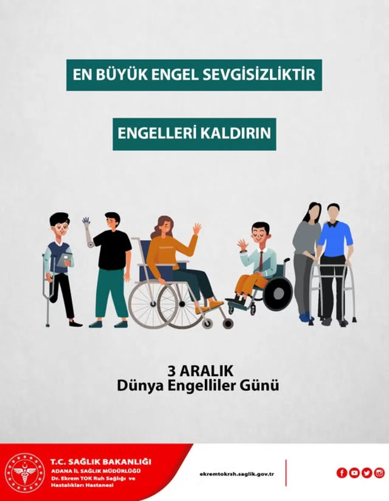 Adana'da Dünya Engelliler Günü'nde Anlamlı Etkinlik