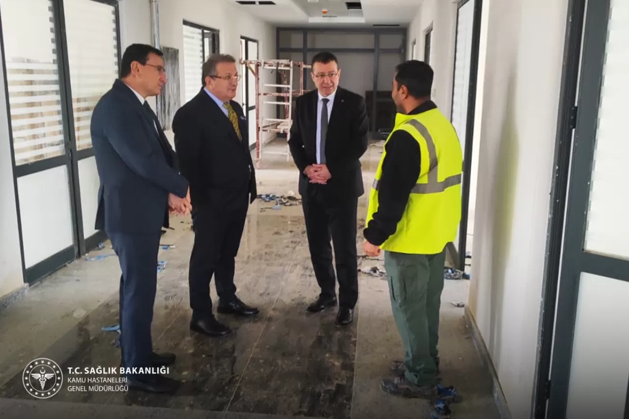 Antalya Aksu Devlet Hastanesi'nde İnşaat Süreci Yerinde İncelendi