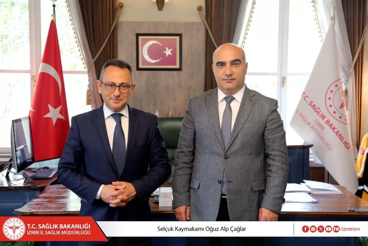 Selçuk Kaymakamı Çağlar, İzmir İl Sağlık Müdürü Kul'u Ziyaret Etti