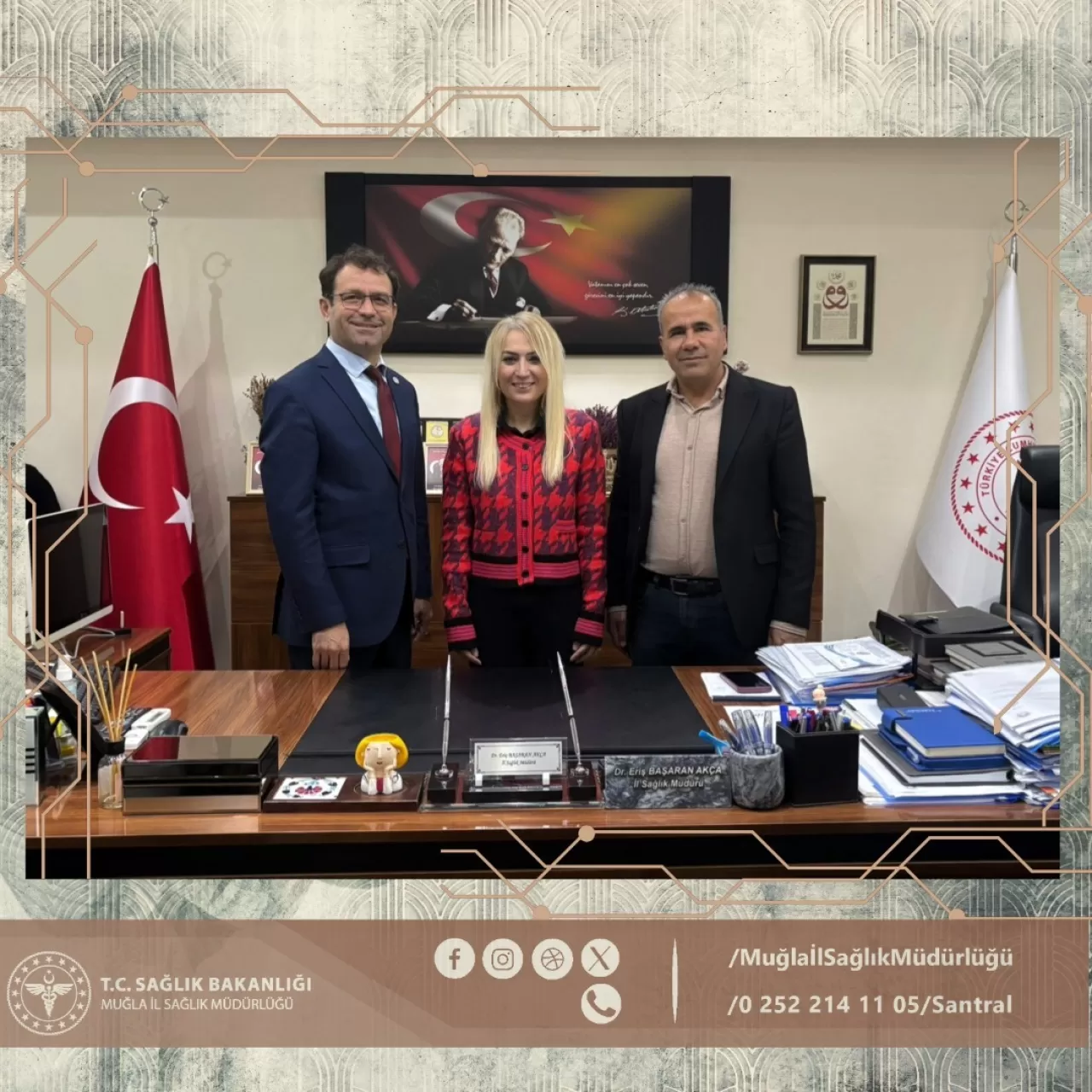 Genç Sağlık Sendikası Muğla İl Sağlık Müdürü'nü Ziyaret Etti