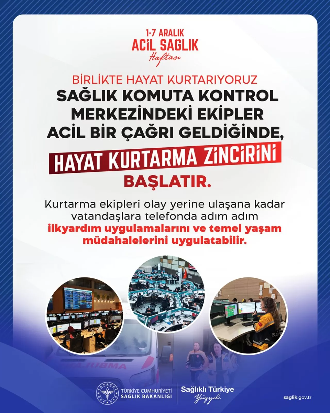 Acil Sağlık Hizmetleri Haftası'nda Samsun'da 