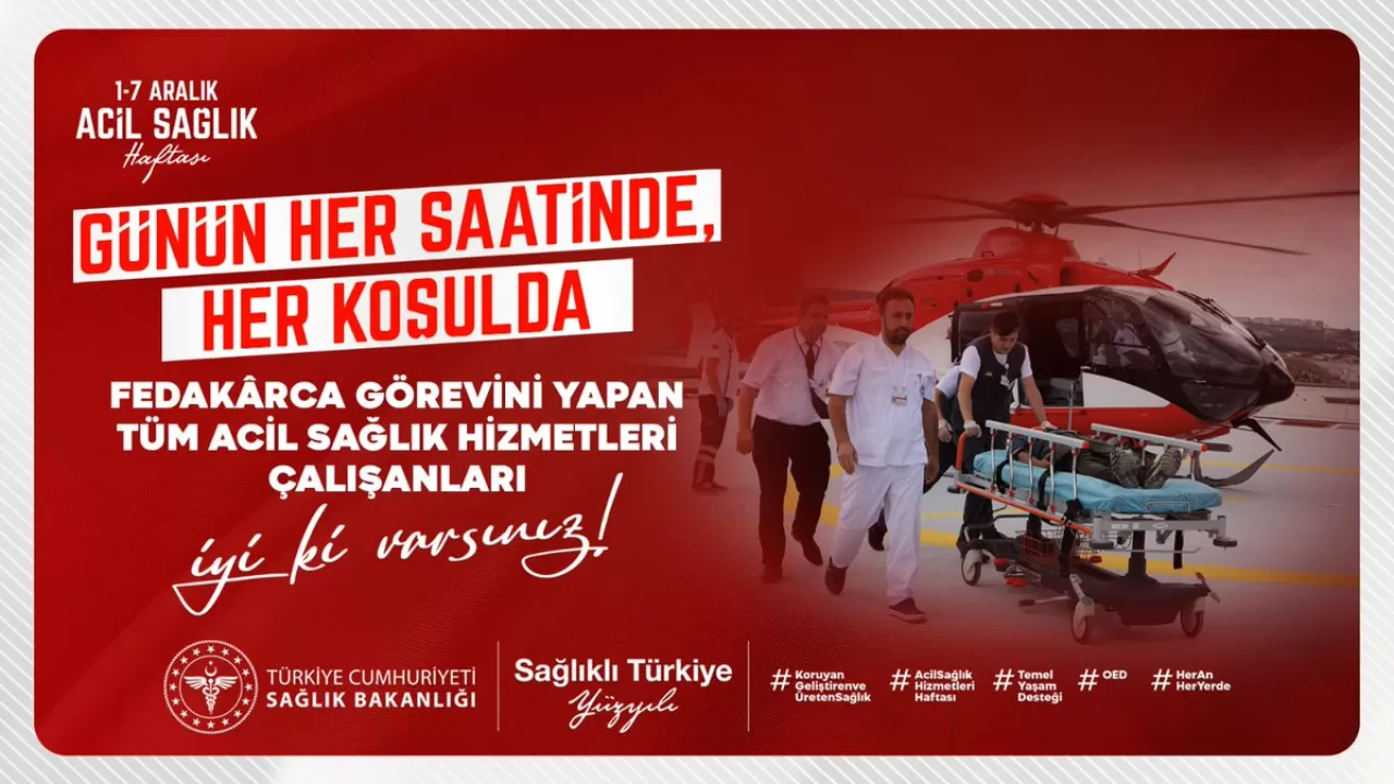 Acil Sağlık Hizmetleri Haftası'nda 112 Çalışanlarına Anlamlı Teşekkür