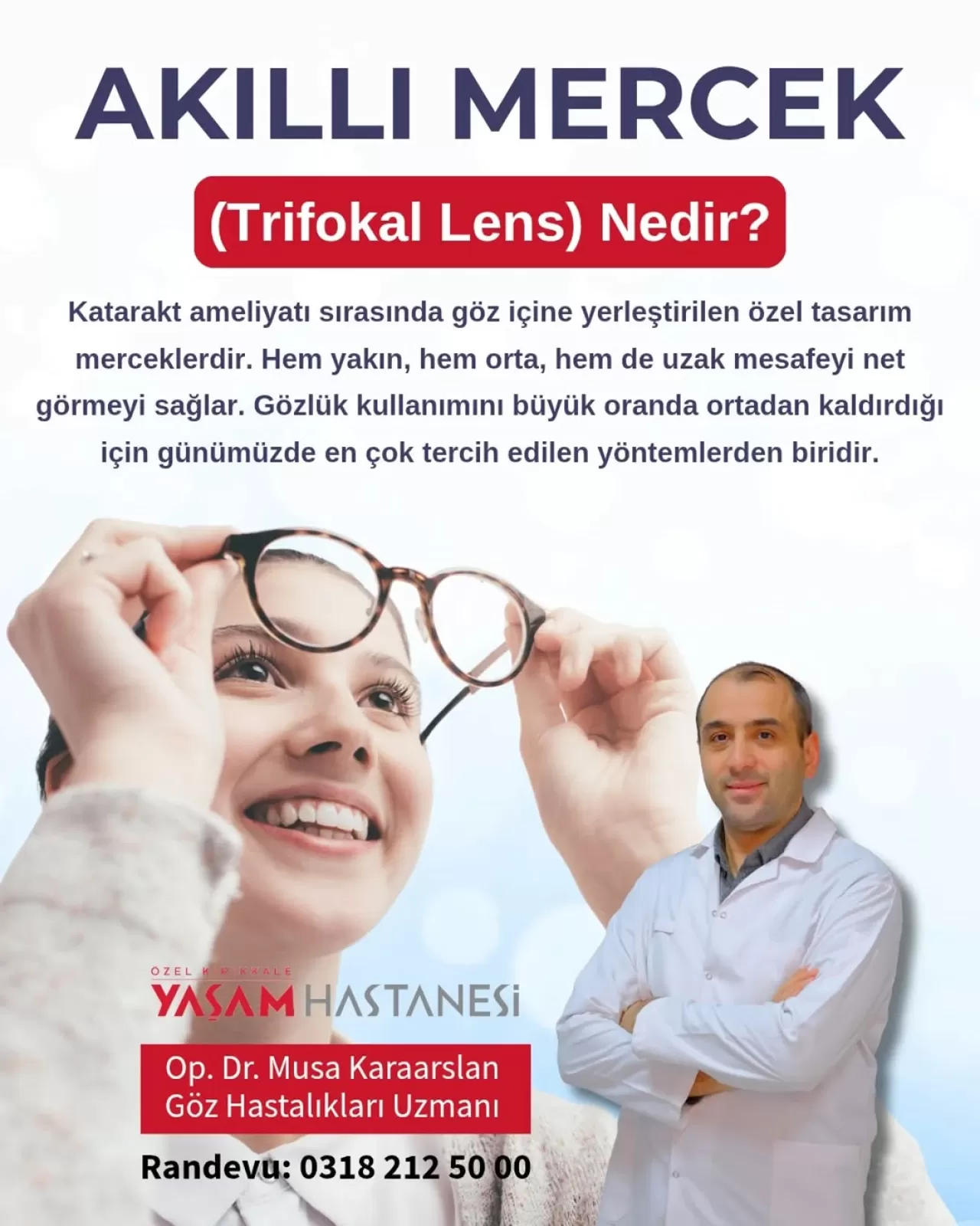 Kırıkkale'de Gözlüksüz Net Görüş Mümkün: Akıllı Trifokal Lens Teknolojisi