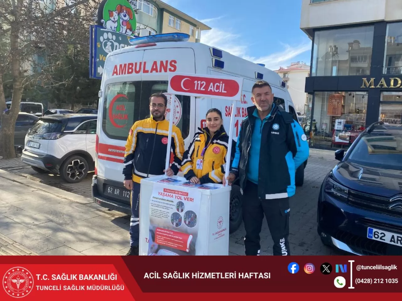 Tunceli'de Acil Sağlık Hizmetleri ve Fermuar Sistemi Eğitimi