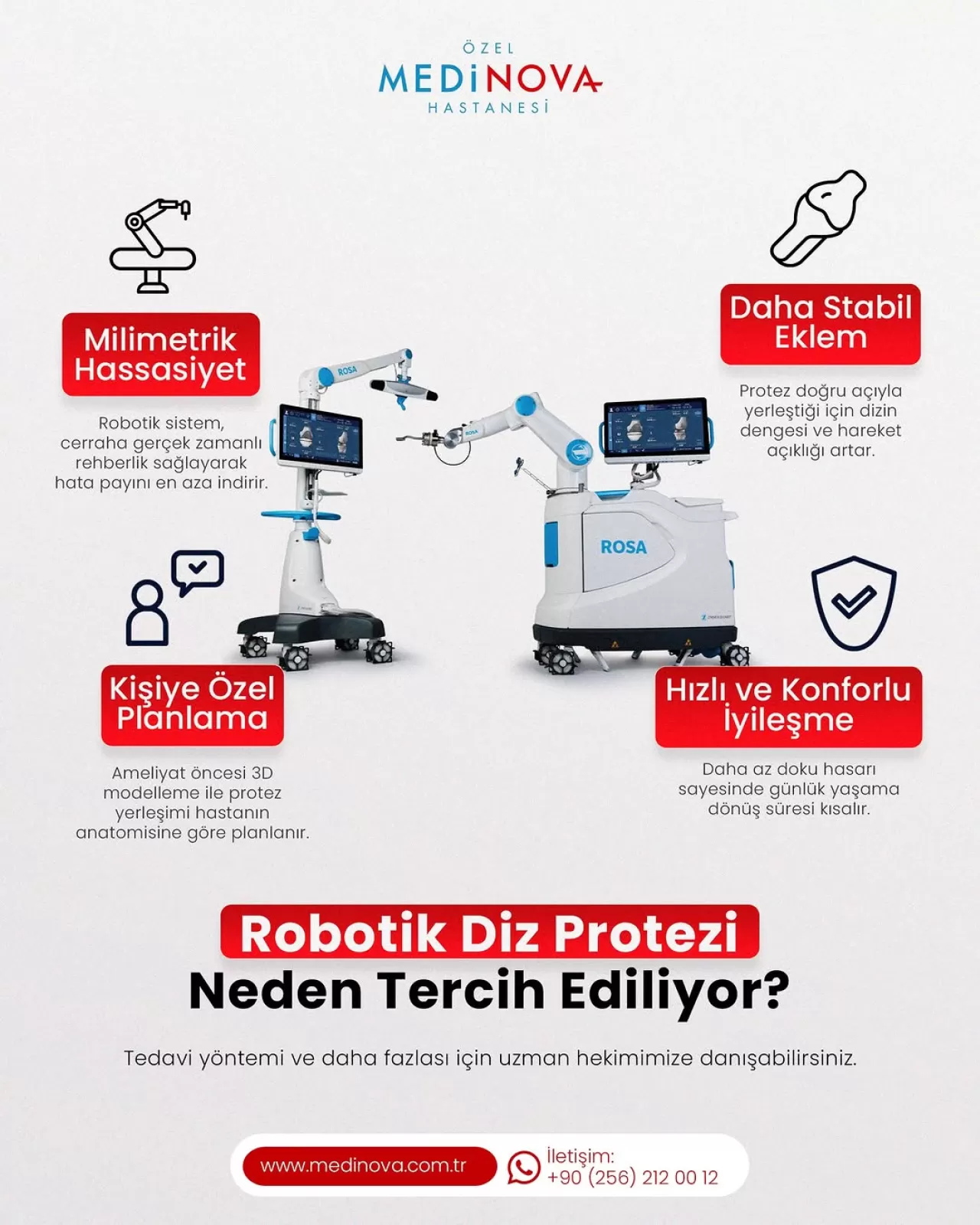 Robotik Diz Protezi ile Güvenli ve Konforlu Tedavi Dönemi
