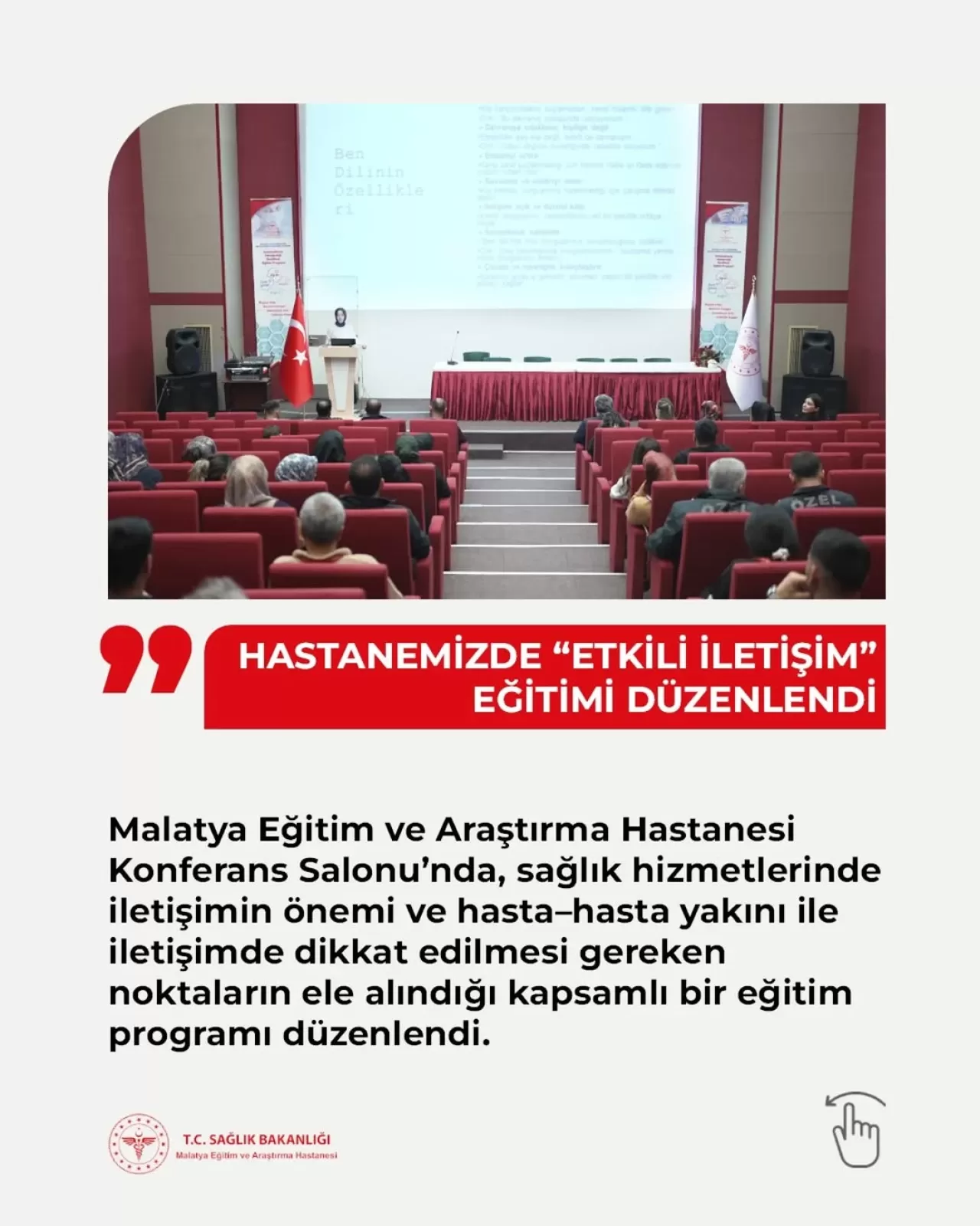 Malatya'da Sağlık Çalışanlarına 