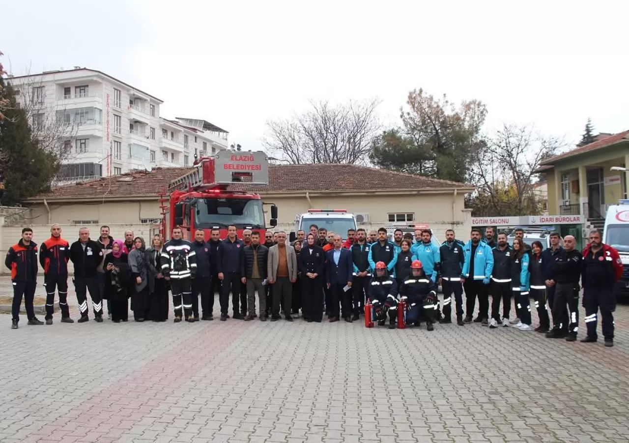 Elazığ Ruh Sağlığı Hastanesi'nde Deprem ve Yangın Tatbikatı