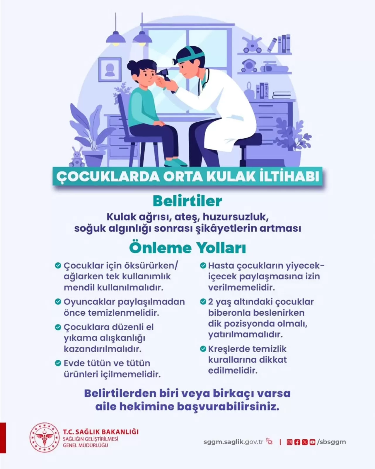 Çocuklarda Orta Kulak İltihabı: Soğuk Algınlığını Takip Edebilen Sık Görülen Sağlık Sorunu