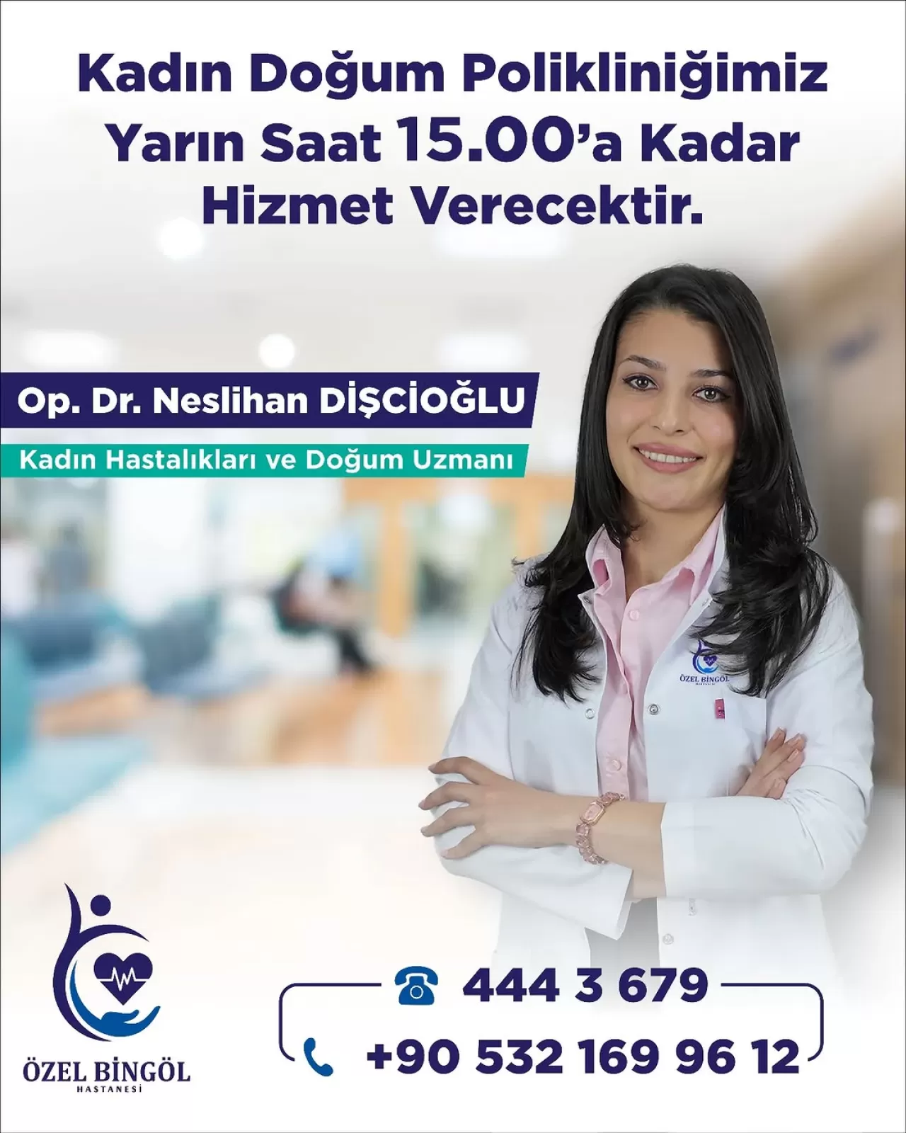 Özel Bingöl Hastanesi'nde Kadın Doğum Polikliniği Yarın Belirli Saate Kadar Açık