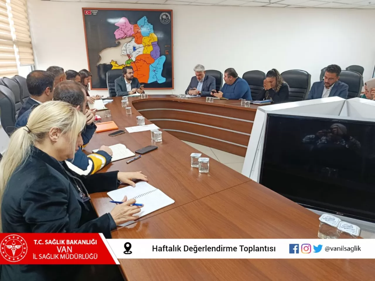 Van İl Sağlık Müdürlüğü'nde Haftalık Değerlendirme Toplantısı Yapıldı
