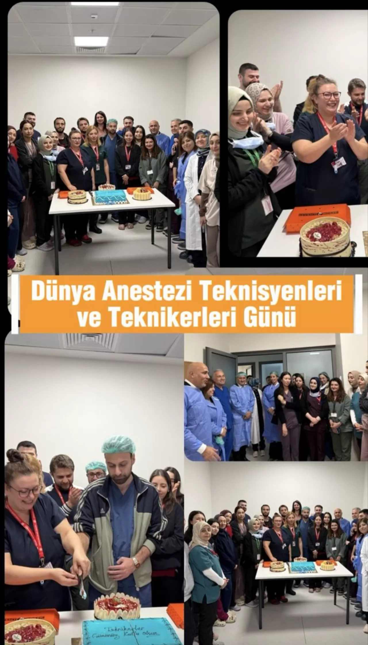 Kocaeli Şehir Hastanesi'nden Anestezi Teknisyenleri ve Teknikerlerine Anlamlı Kutlama