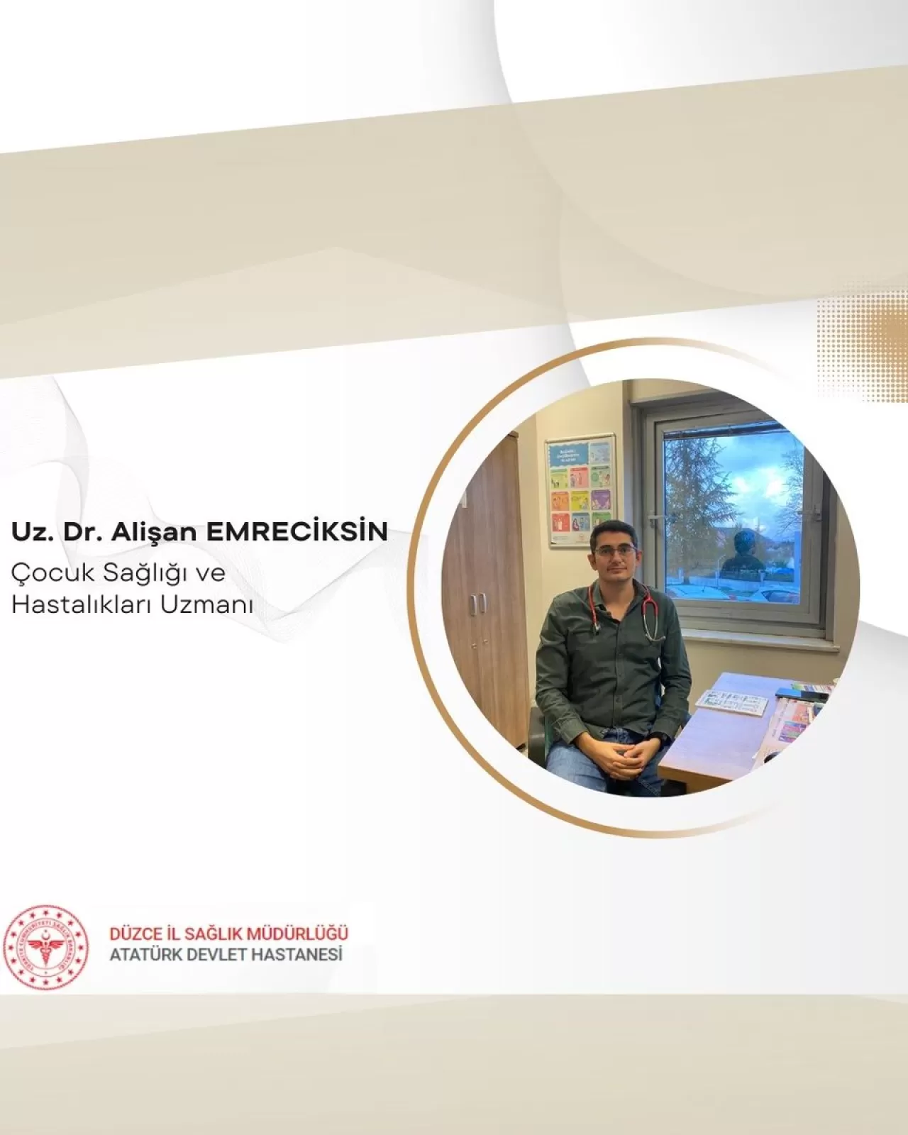 Düzce Atatürk Devlet Hastanesi'ne Yeni Çocuk Doktoru