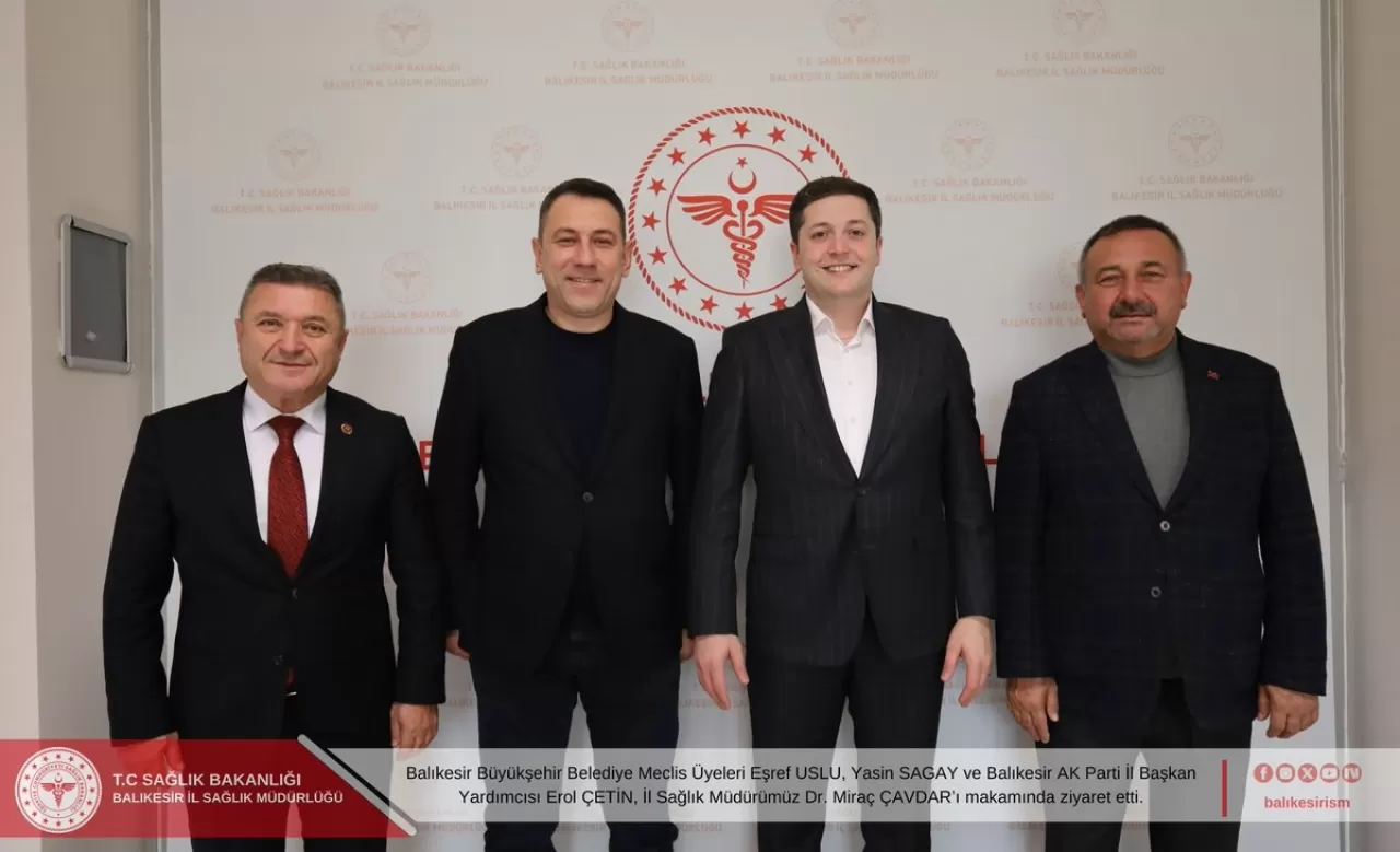 AK Partili Heyet Balıkesir İl Sağlık Müdürü Dr. Miraç Çavdar'ı Ziyaret Etti