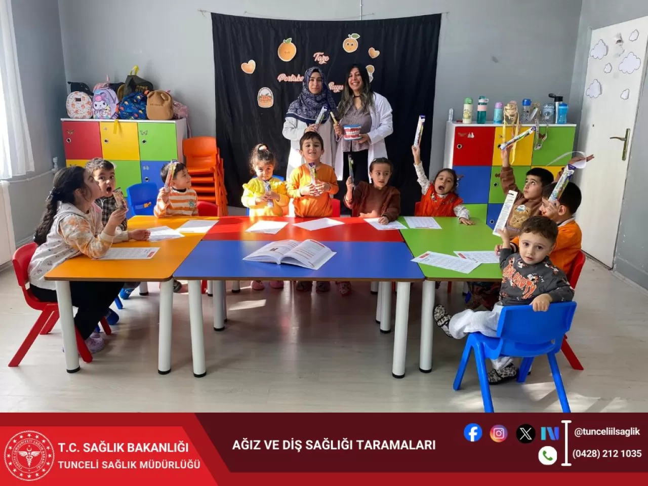 Tunceli'de Minik Öğrencilere Ağız ve Diş Sağlığı Eğitimi Verildi