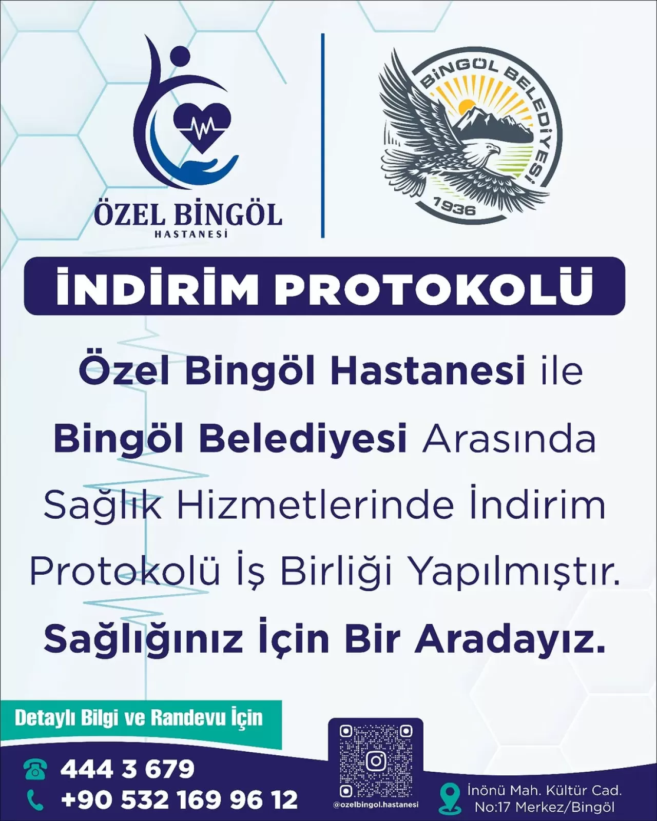 Bingöl Belediyesi Personeline Özel İndirimli Sağlık Hizmeti