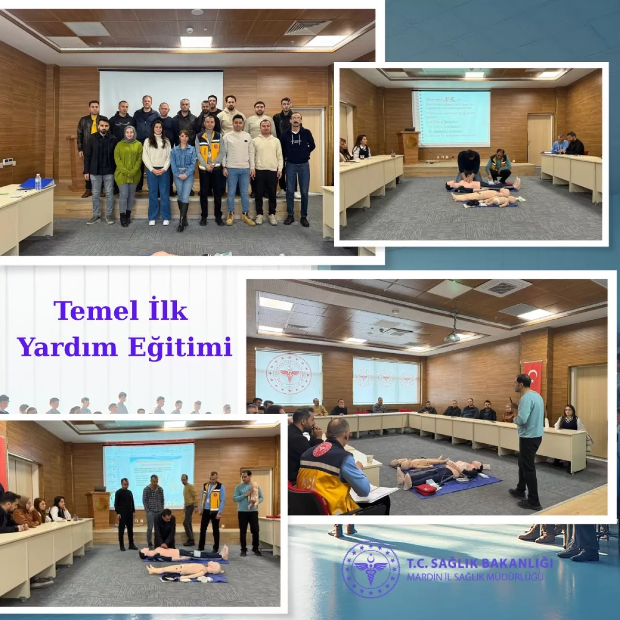 Mardin'de Emniyet Personeline Temel İlk Yardım Eğitimi Verildi