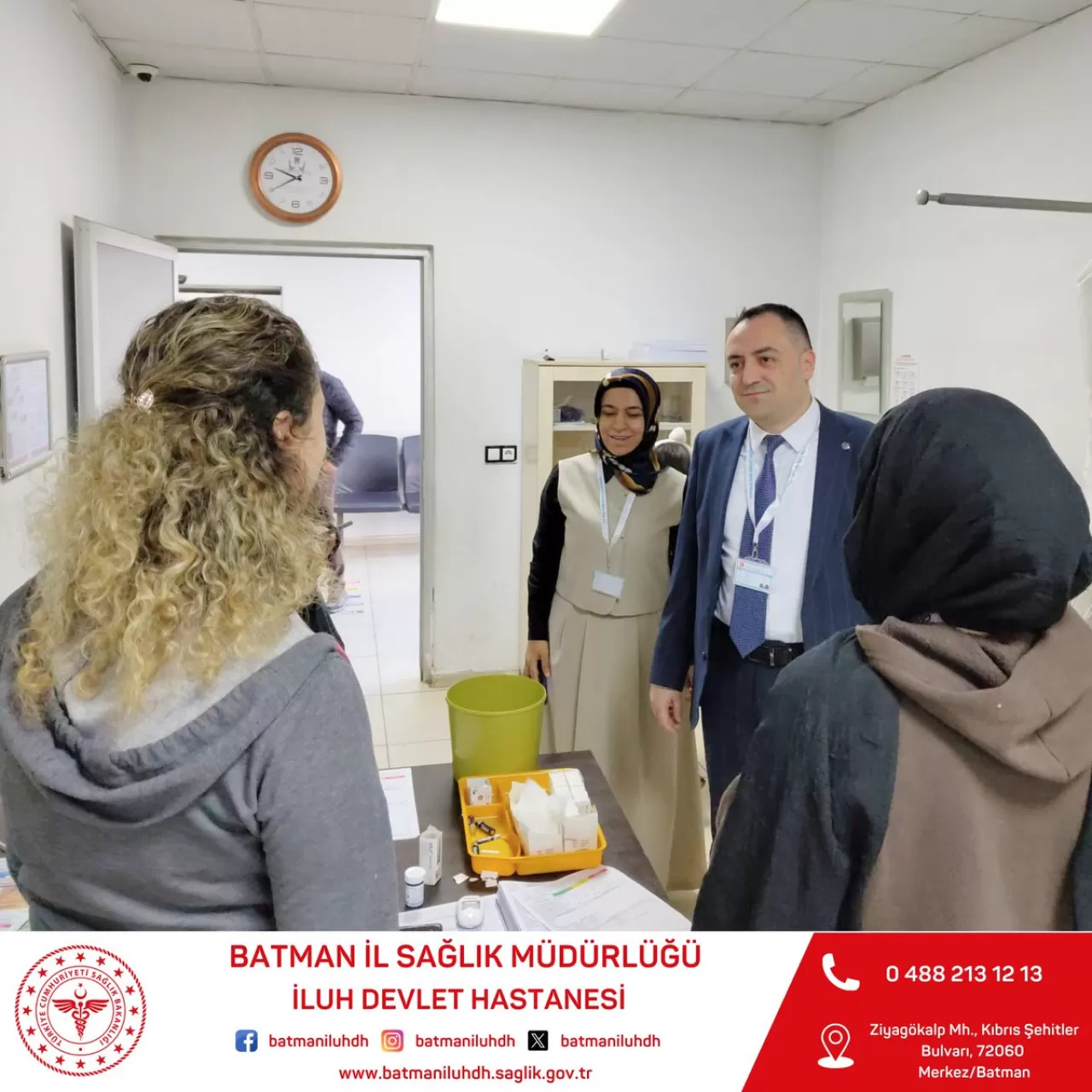 Batman İluh Devlet Hastanesi'nde Başhekim YETİZ Hizmet İncelemesi Yaptı