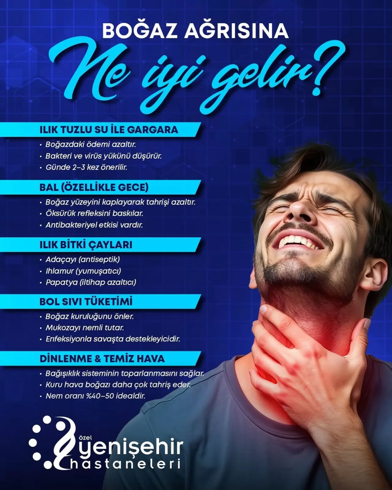 Boğaz Ağrısına İyi Gelen 5 Doğal ve Etkili Yöntem