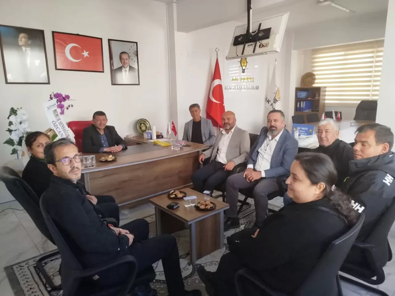Sağlık-Sen Muğla Şubesi, AK Parti Ortaca İlçe Başkanı'nı Ziyaret Etti