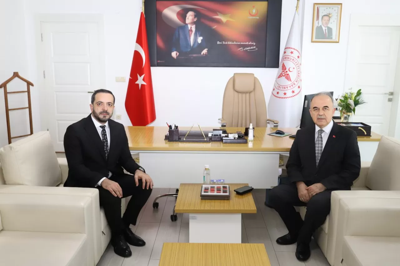 Ordu Valisi Muammer Erol, İl Sağlık Müdürü Dr. Emrah Çelenk'i Ziyaret Etti