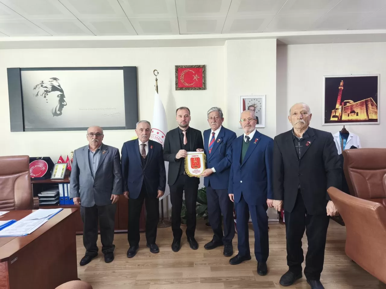 Muharip Gazilerden Kırşehir Eğitim ve Araştırma Hastanesi Başhekimi'ne Ziyaret ve Teşekkür